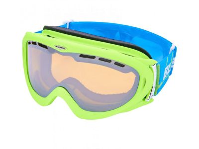 Blizzard Ski Gog. 905 MDAVZFO ski goggles, neon green matt, amber2-3, blue mirror