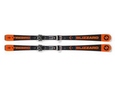 Blizzard Firebird Ti skis, 71 mm + TPC 10 DEMO binding, black/orange