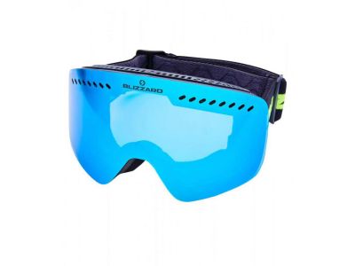 Blizzard 983 MDAVZO okuliare, black matt/smoke2/ice blue REVO