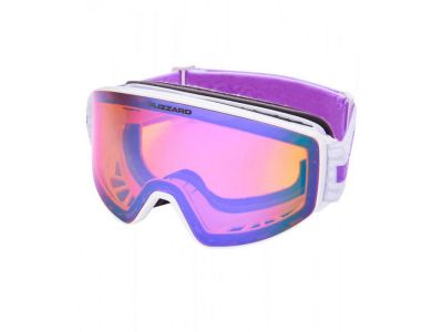 Blizzard Ski Gog. 931 MDAZO lyžiarske okuliare, white shiny, rosa2, purple REVO