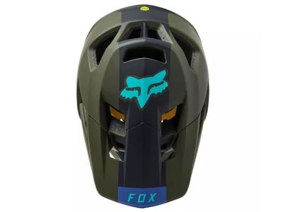 Fox Proframe Helmet Blocked prilba, olive green