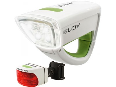 Lampa przednia i tylna SIGMA Eloy/Cuberider SET biała