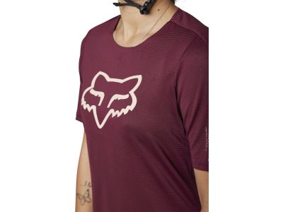 Damska koszulka rowerowa Fox Flexair w kolorze ciemnobordowym