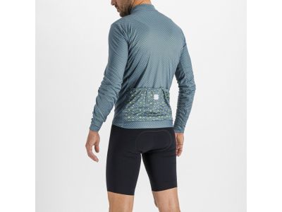 Sportful Checkmate Thermal jersey, blue/grey