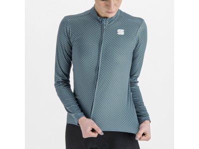 Sportful Checkmate Thermal women's jersey, blue/gray