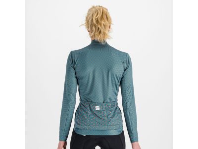 Sportful Checkmate Thermal women's jersey, blue/gray