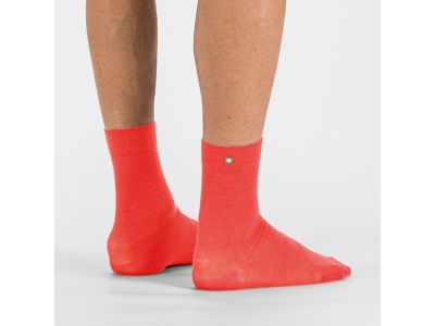 Sportful MATCHY WOOL dámské ponožky, červená