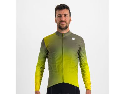 Koszulka rowerowa termoaktywna Sportful Rocket, kolor zielony/cedar