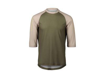 POC MTB Pure 3/4 jersey, epidote green/light sandstone beige