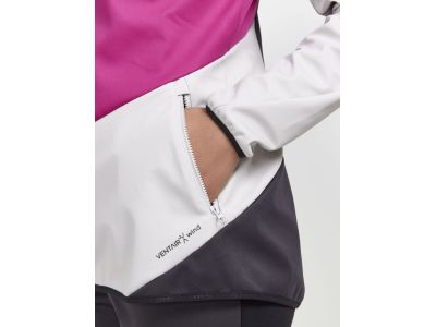 Craft CORE Glide women&#39;s jacket, pink/white