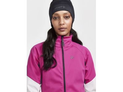 CRAFT CORE Glide női kabát, rózsaszín/fehér