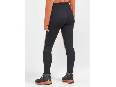 Pantaloni dama CRAFT ADV SubZ Tights, negru/portocaliu