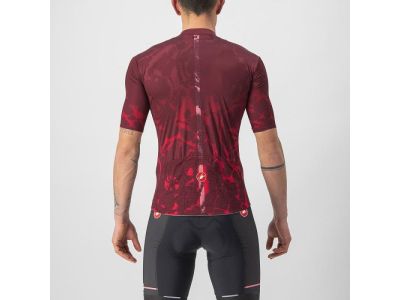 Koszulka rowerowa Castelli GIRO SFORZATO, czerwono-bordowa