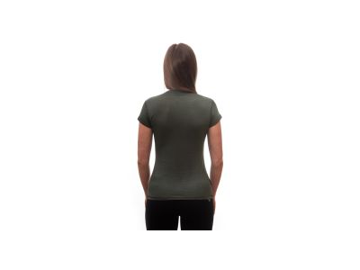 Sensor Merino Air női póló, olíva zöld