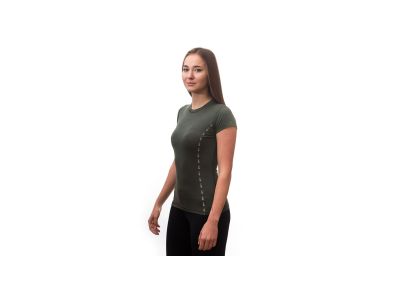 Sensor Merino Air női póló, olíva zöld