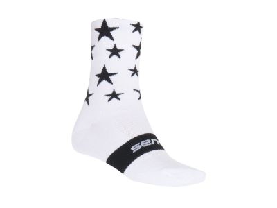 Sensor Stars socks, white/black