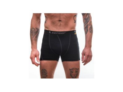 Sensor Merino Active 3-Pack boxer shorts, black/red/blue