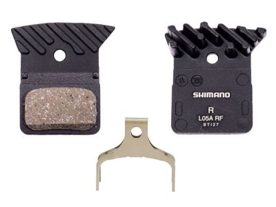 Shimano L05A-RF brake pads with cooling fins, resin