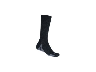 Sensor Hiking Merino ponožky, čierna/sivá