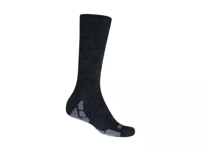 Sensor Hiking Merino ponožky, černá/šedá