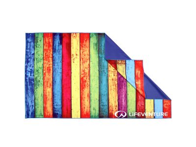 Lifeventure Printed SoftFibre Trek Towel towel, striped planks