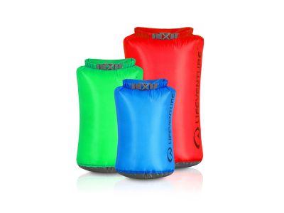 Lifeventure Ultralight Dry Bag Multipack táskakészlet, 3 db, kék/zöld/piros