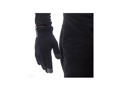 Sensor Merino-Handschuhe, schwarz