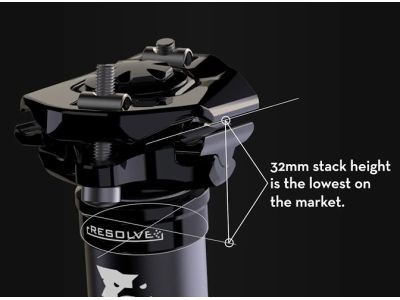 Wolf Tooth Resolve Teleskop-Sattelstütze, 160 mm, 30,9 mm, 423 mm
