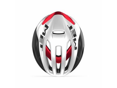 MET Rivale MIPS helmet, white/black/red metallic