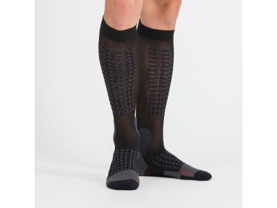 Sportful APEX LONG Socken, schwarz/rot