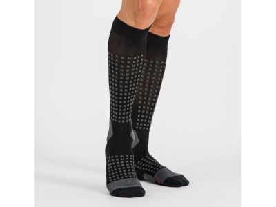 Sportful APEX LONG ponožky, čierna/červená