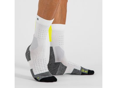 Sportos APEX zokni, fehér/sárga