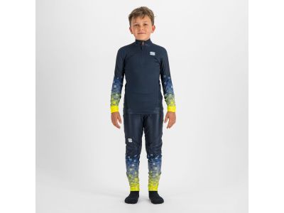 Sportful SQUADRA dětský dres, tmavě modrá/žlutá