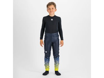 Sportful SQUADRA dětské elasťáky, tmavě modrá/žlutá