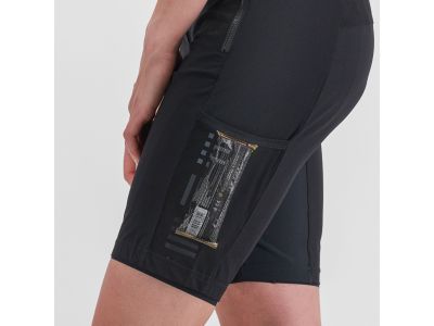 Sportful Supergiara Damen-Top-Shorts, schwarz