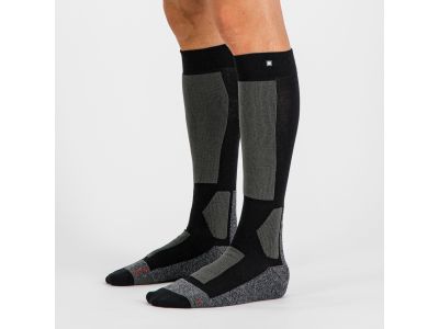 Sportful WARM WOOL LONG socks, black/dark gray