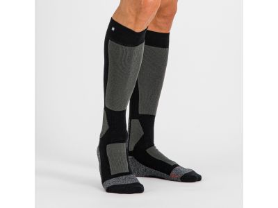 Sportful WARM WOOL LANGE Socken, schwarz/dunkelgrau