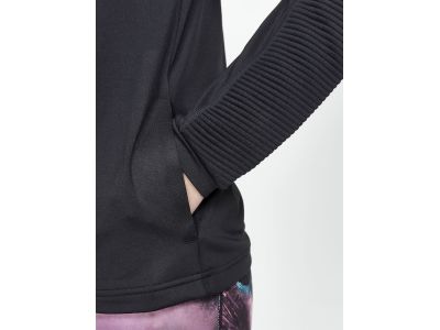 CRAFT ADV HiT Zip Hoodi női pulóver, fekete