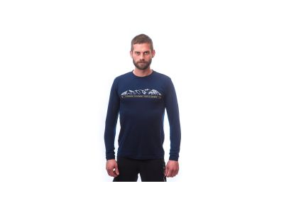 Sensor Merino Active PT Mountains T-Shirt, tiefblau