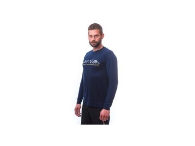 Sensor Merino Active PT Mountains T-Shirt, tiefblau