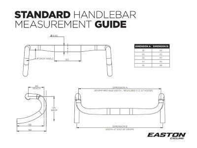 Easton Carbon EC90 SLX Road handlebars 400-440 mm, black