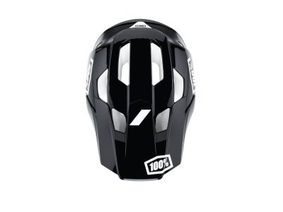 100 % Trajecta mit Fidlock-Helm, Weiß/Schwarz
