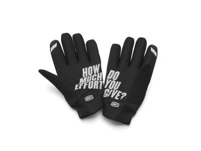 100% Briskers gloves, black