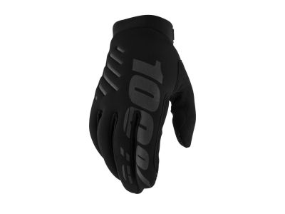 100% Briskers gloves, black