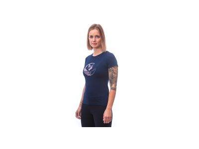 Sensor Merino Active PT Fox Damen T-Shirt, tiefblau