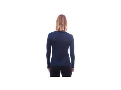 Tricou de damă Sensor Merino Active PT Fox, albastru intens