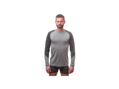 T-shirt Sensor Merino Impress, szary/maoryski