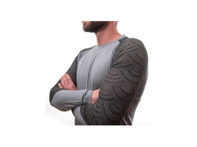Sensor Merino Impress T-Shirt, grau/maori