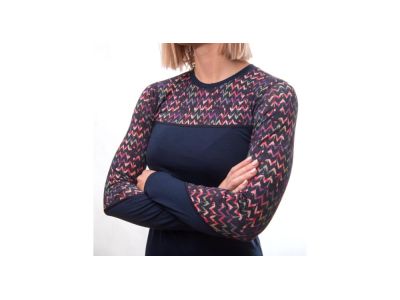 Sensor Merino Impress women&#39;s T-shirt, deep blue/origami
