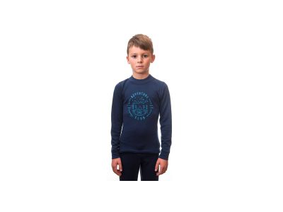 T-shirt dziecięcy Sensor Merino DF Club ciemnoniebieski
